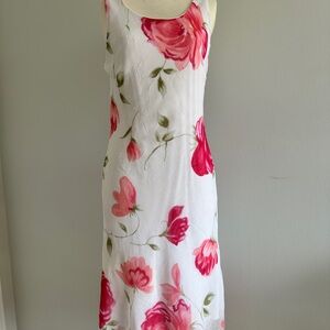 Vintage Laura Floral Print Maxi Dress